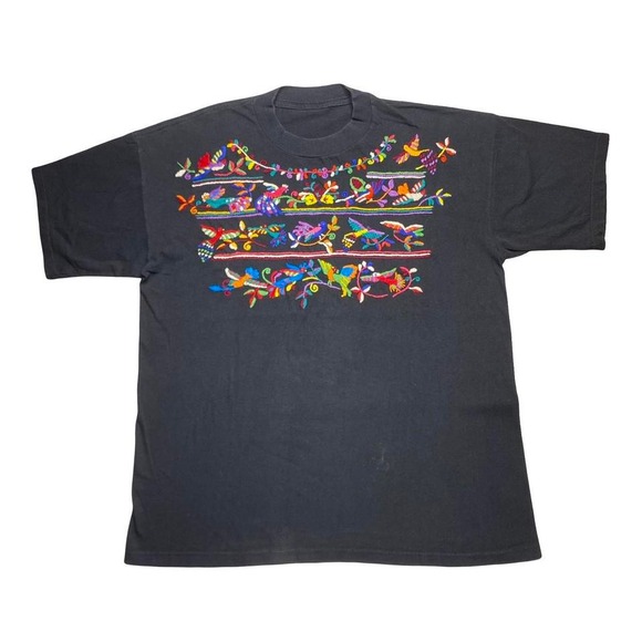 Mexican Mexico birds animals nature‎ embroidered shirt - Picture 2 of 4